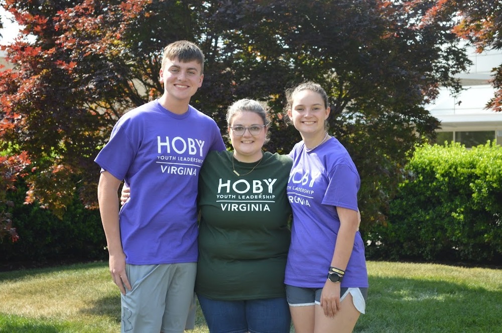 This year, Hannah Meyerhoeffer, right, and John Wagner, left, represented Highland High School at HOBY Virginia’s annual Hugh O’Brian Youth Leadership Conference at James Madison University from June 2-4. They were joined by 2010 alumnus Tracy Chapman, who celebrated her 12th year volunteering with the organization. The ambassadors spent the weekend learning about different styles of leadership while meeting more than 100 other sophomores from across the state participating in activities, discussions and a service project. “We are so proud of these young future leaders,” Chapman said. (Photo courtesy HOBY)