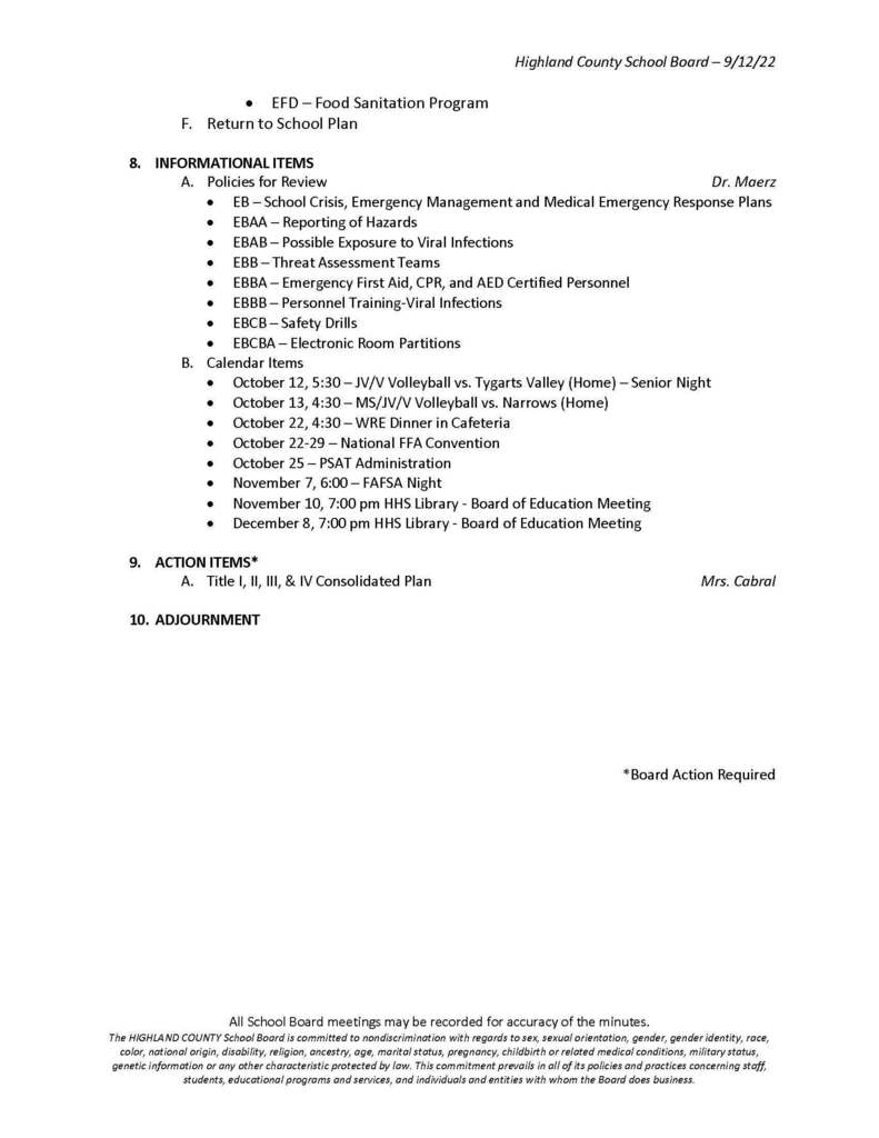 October 11, 2022 Agenda- page 2
