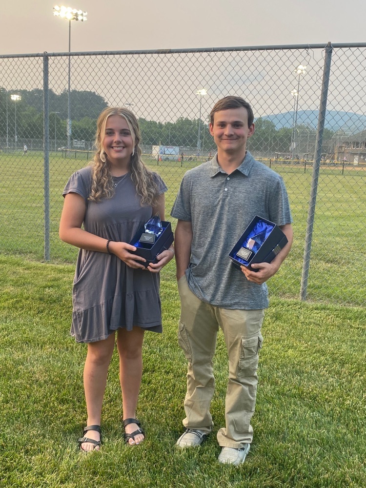 Kirsten and Michael represented Highland with the Allegheny Highlands Kiwanis Club/Richard Brian Snead Sportsmanship Award. 