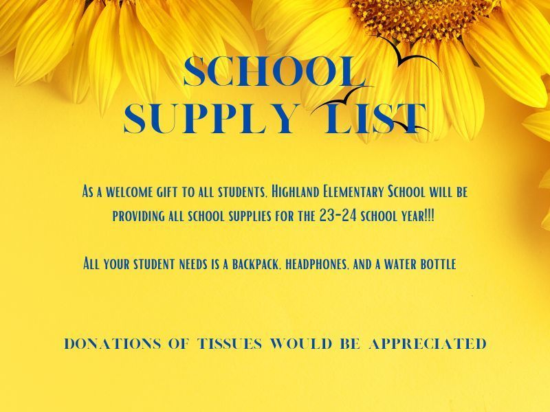 HES School Supply List